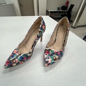 Kelly & Katie Multicolor Floral Pointed-Toe Pumps